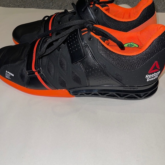 Reebok CrossFit men’s shoes in size 15, black and orange, NWOT, laced sneakers - Picture 4 of 16